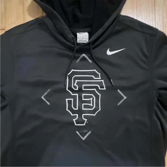 SF Giants Nike Anthracite Bracket Pullover Hoodie Size Medium - Picture 5 of 6